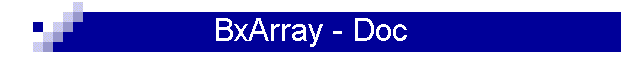 BxArray - Doc