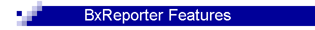 BxReporter Features