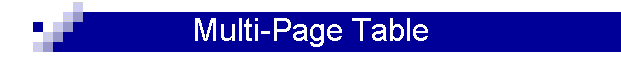 Multi-Page Table